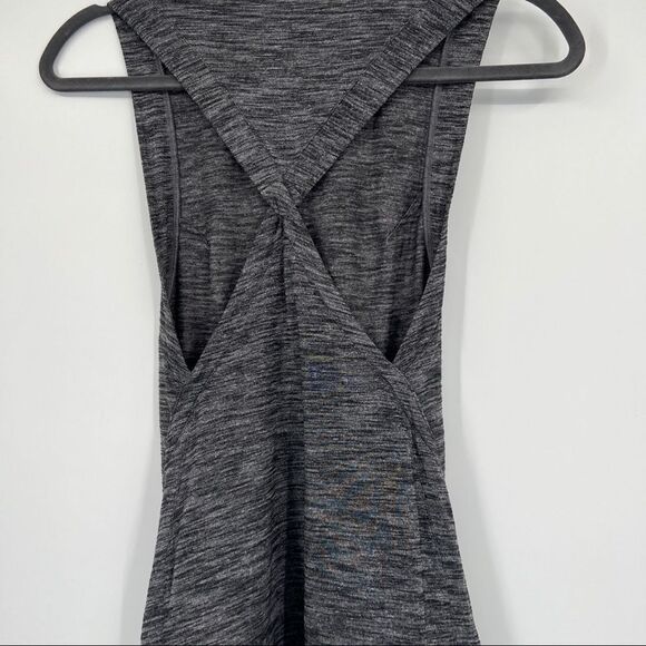 Lululemon &Go Endeavor Heathered Luon Open Back Twist Sleeveless Tank Top - Picture 9 of 13